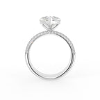 vimg:FJ6774|vimg:FJ6775|18K Solitaire Heart Diamond Engagement Ring — FRONT