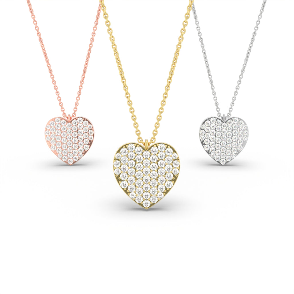 vimg:FJ6467|vimg:FJ6468|vimg:FJ6469|18K Heart Round Diamond Pendant — 3 COLOR