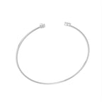 18K Solitaire Diamond Bangle — 3D VIEW
