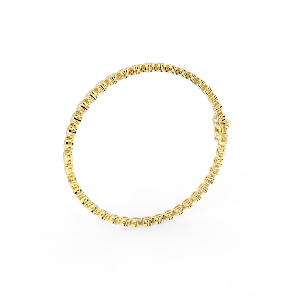 Sterling Silver Diamond Bracelet — IMAGE URL