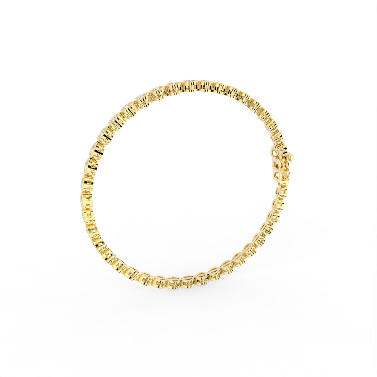 Sterling Silver Diamond Bracelet — IMAGE URL
