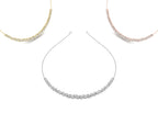 14K Rose Gold Diamond Necklace — 3 COLOR