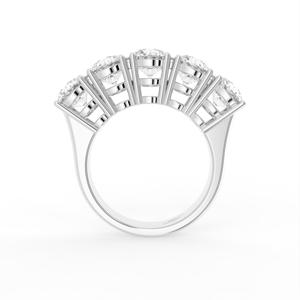 18K Bespoke Round Diamond Ring — FRONT