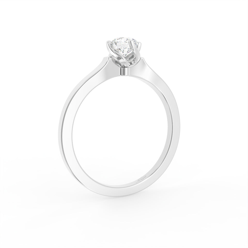 18K Solitaire Diamond Ring — 3D VIEW