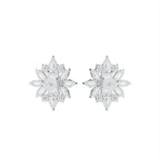 18K Marquise Diamond Stud Earrings — BACK