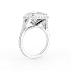 18K Halo Diamond Ring — 3D VIEW