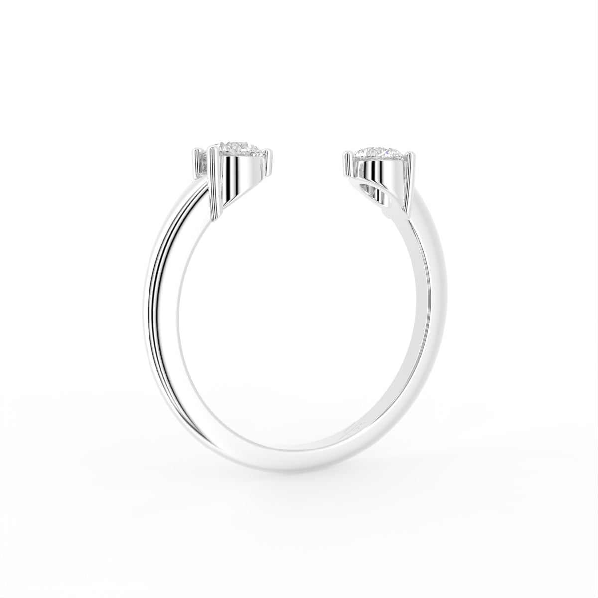 18K Bespoke Diamond Ring — 3D VIEW