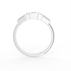 vimg:FJ3230|vimg:FJ3231|18K White Gold Trilogy Baguette Diamond Ring — FRONT