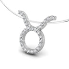 vimg:FJ1249|vimg:FJ2491|18K White Gold Zodiac Round Diamond Pendant — 3D VIEW
