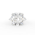 18K Solitaire Cushion Diamond Ring — TOP