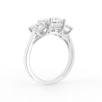 18K Trilogy Diamond Engagement Ring — 3D VIEW
