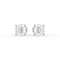 18K Stud Diamond Earrings — TOP