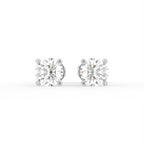 18K Stud Diamond Earrings — TOP