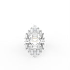 Sterling Silver Diamond Ring — TOP