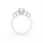 18K Bespoke Cushion Diamond Ring — FRONT