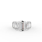 18K White Gold Bespoke Baguette Diamond Ring — TOP