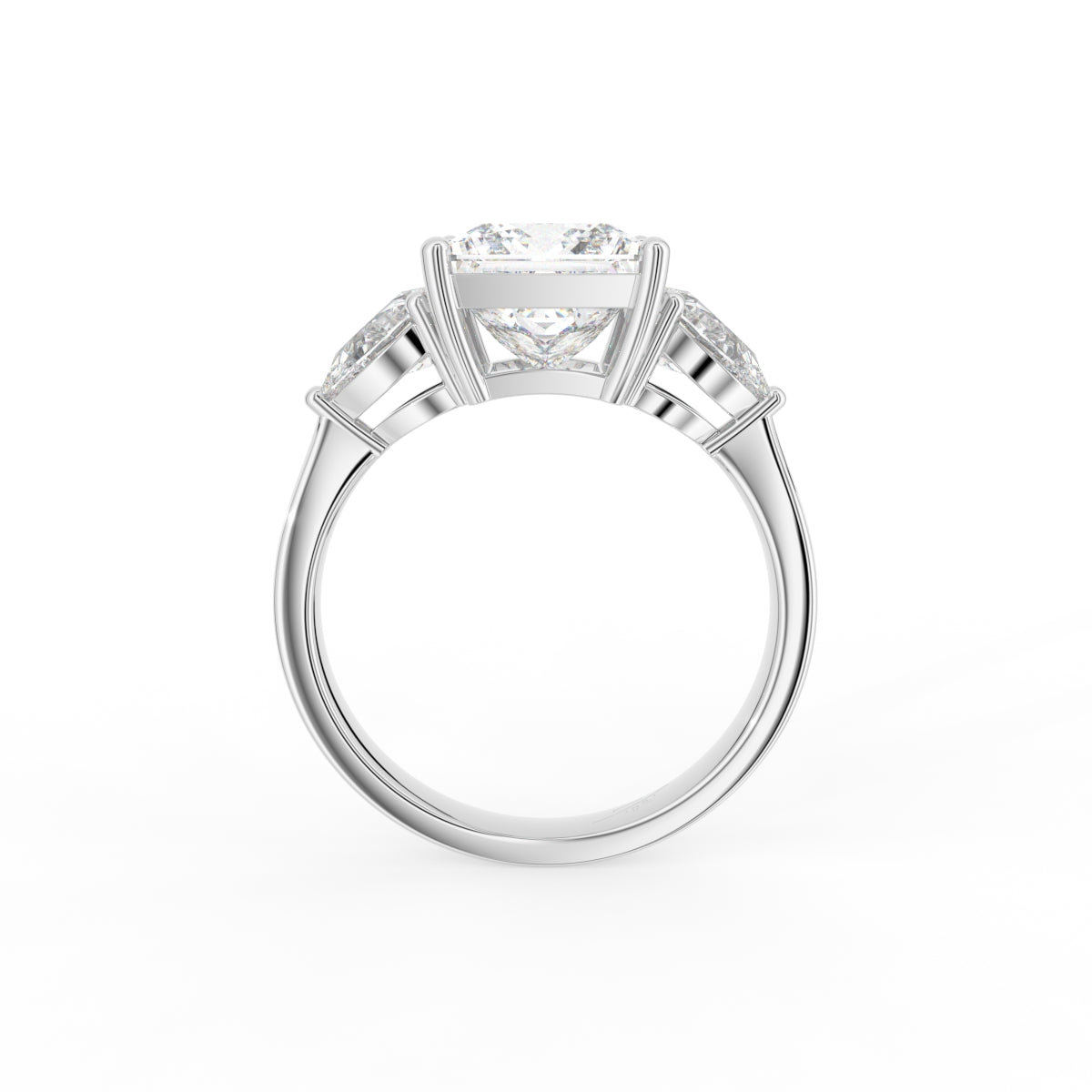18K Trilogy Diamond Ring — FRONT