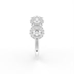 18K Eternity Round Diamond Ring — SIDE