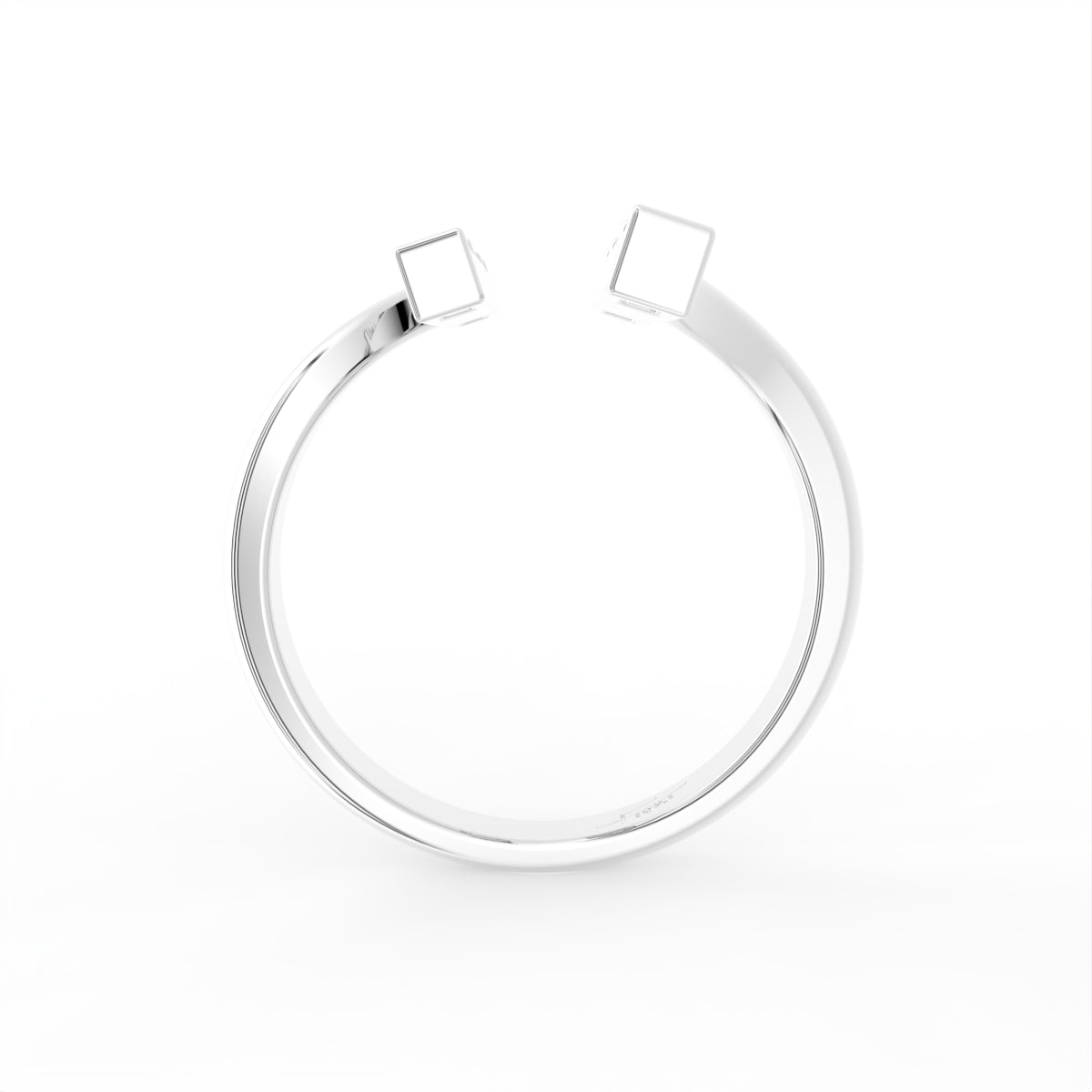 18K Bespoke Baguette Diamond Ring — FRONT