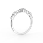 18K Half Eternity Diamond Ring — 3D VIEW