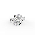 18K Solitaire Oval Diamond Ring — TOP