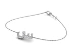 18K Arabic Alphabet Diamond Bracelet — 3D VIEW