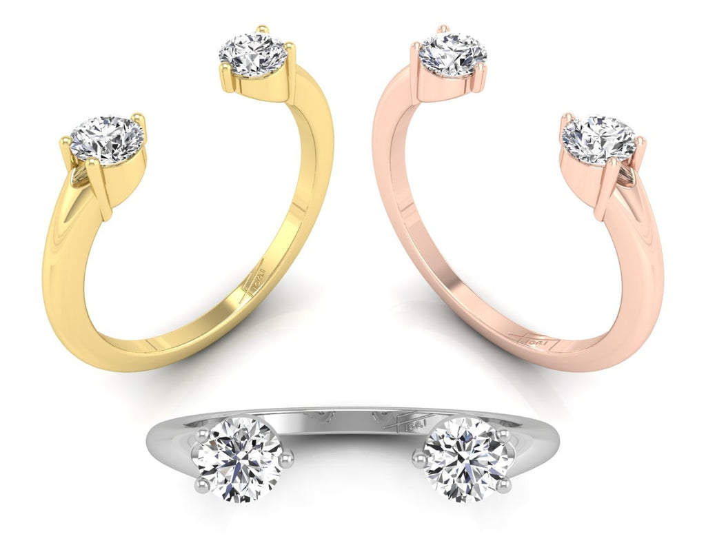 18K Bespoke Diamond Ring — 3 COLOR