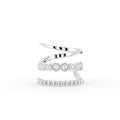 18K Yellow Gold Bespoke Diamond Ear Cuff — TOP
