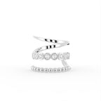 18K Yellow Gold Bespoke Diamond Ear Cuff — TOP