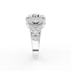 18K Bespoke Diamond Ring — SIDE