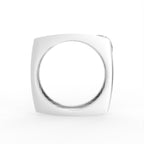 14K White Gold Princess Diamond Ring — FRONT