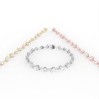 18K Mixed-Cut Diamond Bracelet — 3 COLOR
