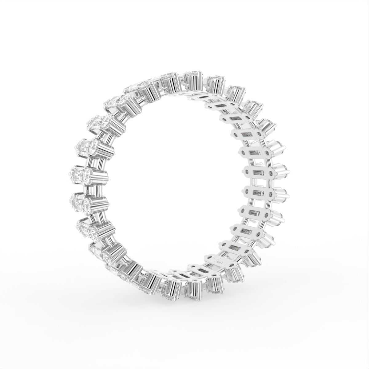 18K Eternity Diamond Ring — 3D VIEW