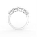 18K Pear Cluster Diamond Ring — FRONT