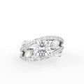 18K Bespoke Round Diamond Ring — TOP