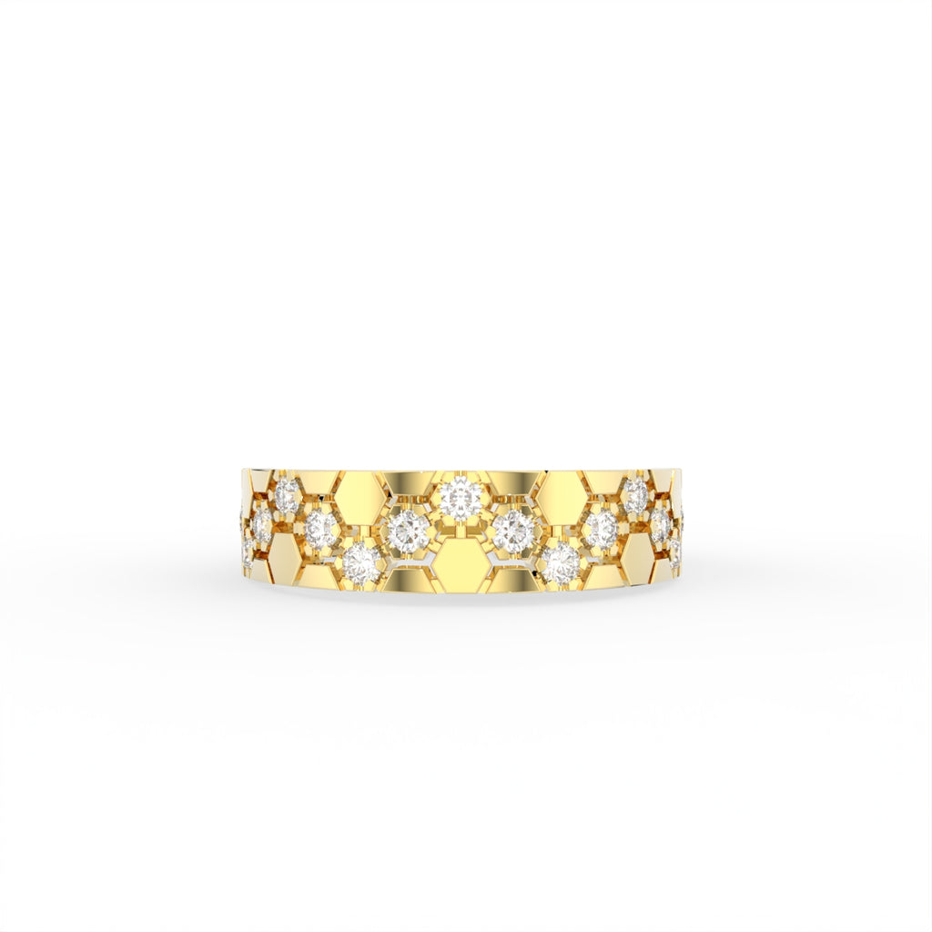 Sterling Silver Diamond Ring — TOP