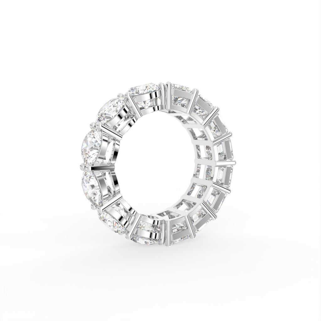 18K Eternity Diamond Ring — 3D VIEW