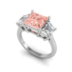 vimg:FJ2411|18K Trilogy Princess Diamond Ring — 3D VIEW