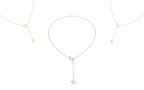 18K Cascading Drop Diamond Choker Necklace — 3 COLOR
