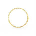 Sterling Silver Diamond Bracelet — FRONT/BACK