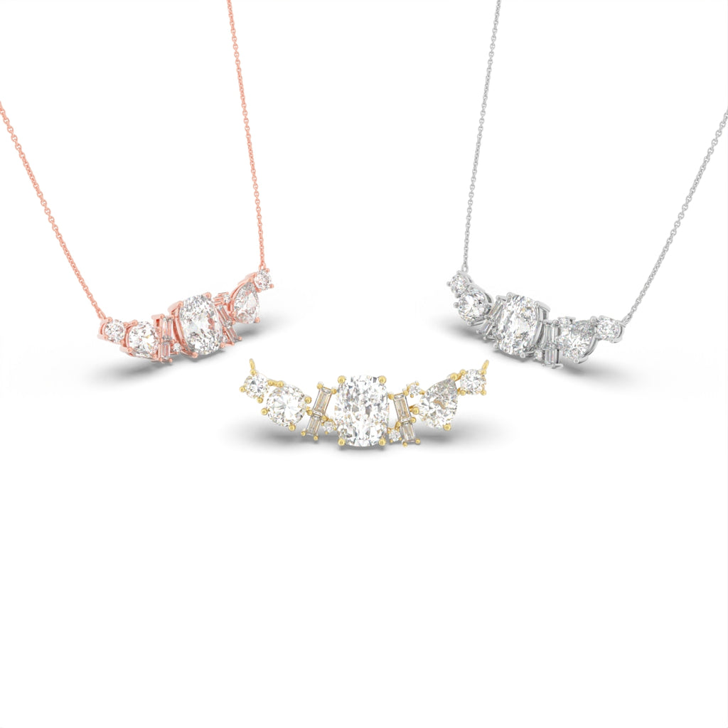 18K Diamond Pendant — 3 COLOR