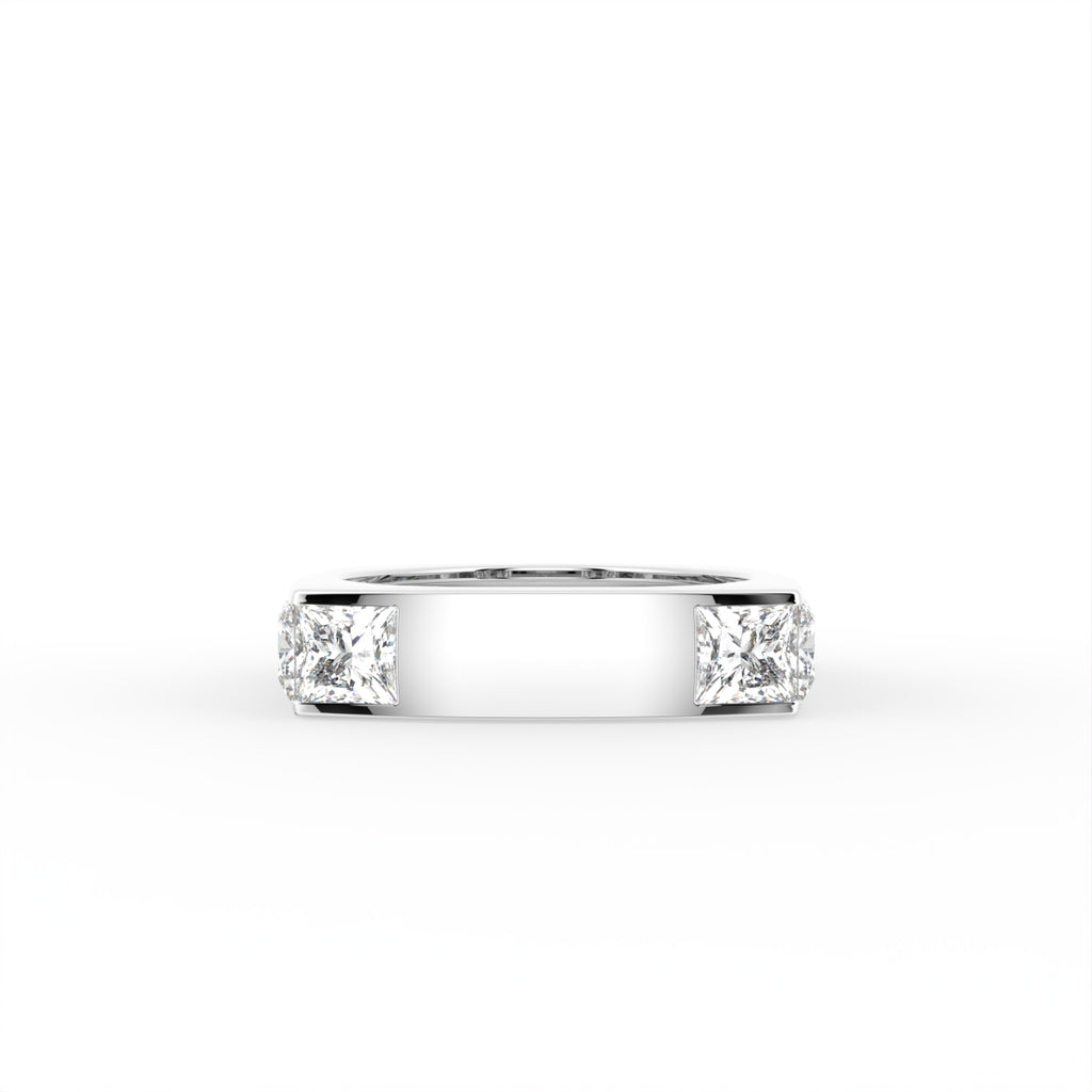 vimg:FJ4818|vimg:FJ4840|14K White Gold Princess Cut Diamond Ring — TOP
