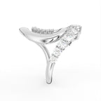Sterling Silver Round Diamond Ring — 3D / RIGHT