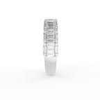 18K Eternity Baguette Diamond Ring — SIDE