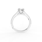 18K Solitaire Diamond Ring — FRONT