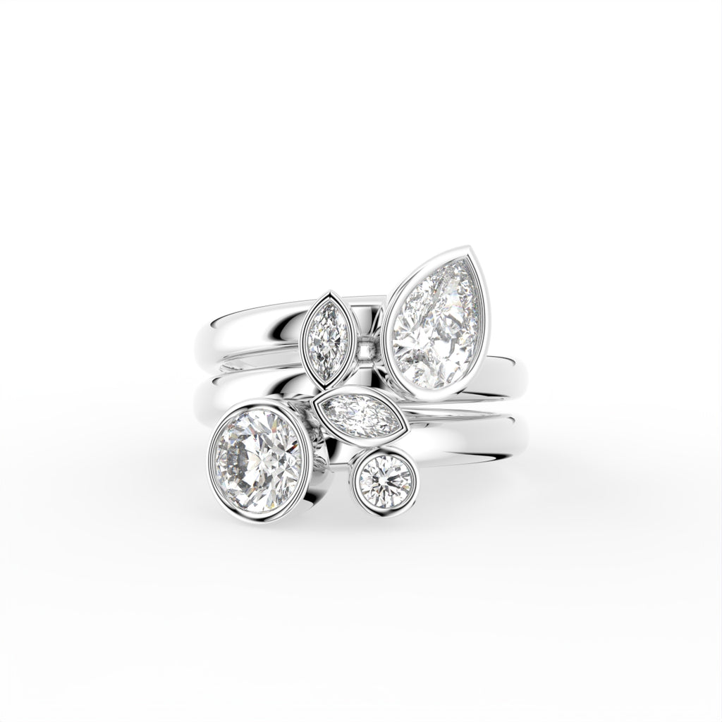 18K Bespoke Diamond Ring — TOP