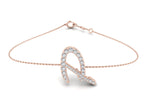 18K Alphabet Diamond Bracelet — TOP