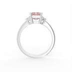 vimg:FJ2296|18K Trilogy Emerald-Cut Diamond Ring — FRONT