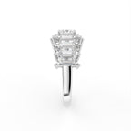 14K White Gold Eternity Princess Diamond Ring — SIDE