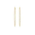 18K Diamond Hoop Earrings — TOP